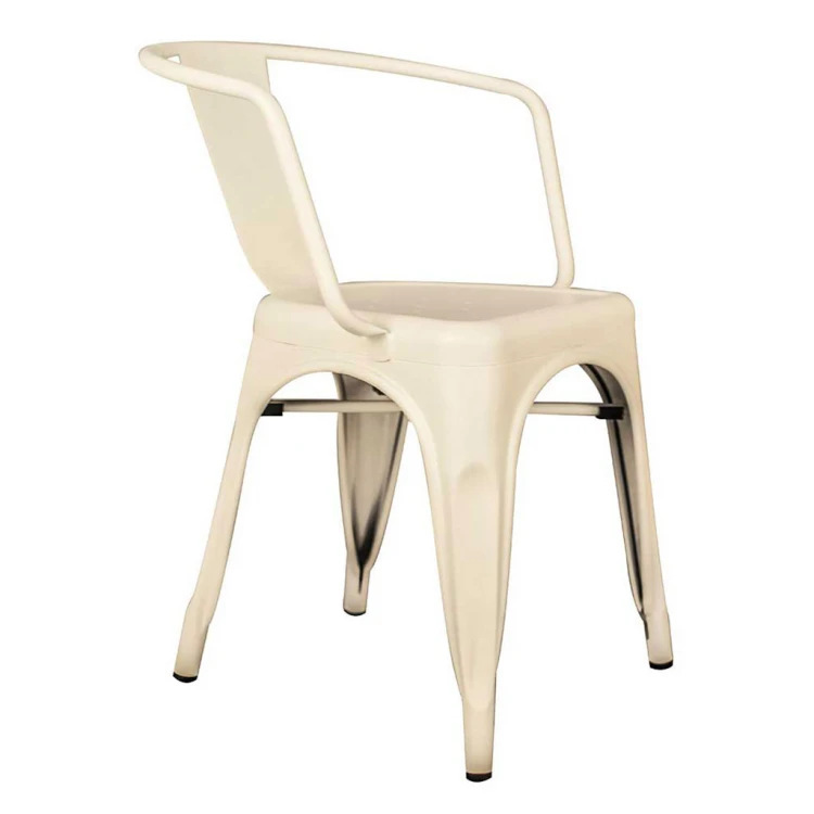 Tolix Metal Armchair White