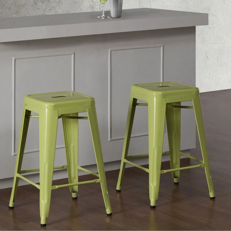 Tolix green bar chair 76 cm