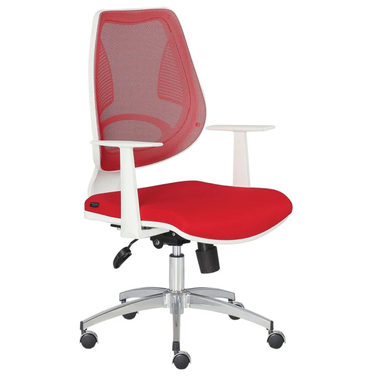 Oxan Chrome Leg Working Chair Red