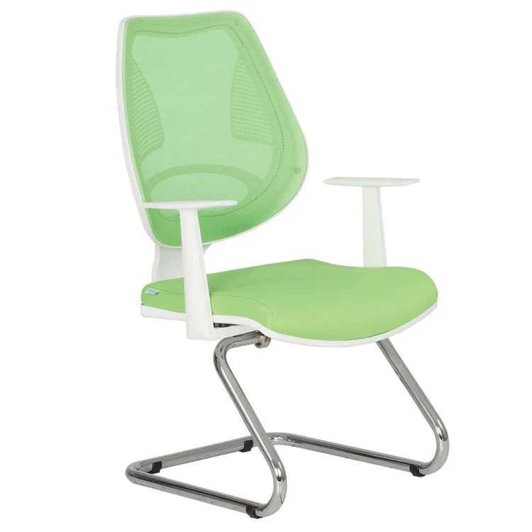 Oxan Chrome U-Legged Guest Chair Green