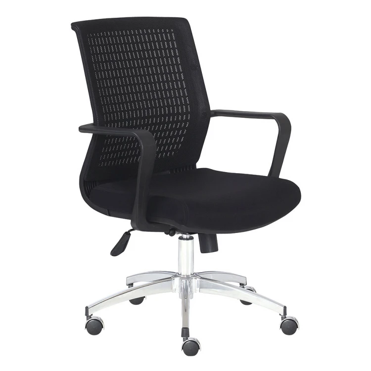 Shad Chrome Leg Office Chair Black