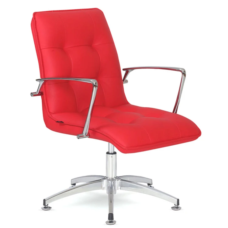 Shota Chrome Star-Legged Guest and Waiting Chair