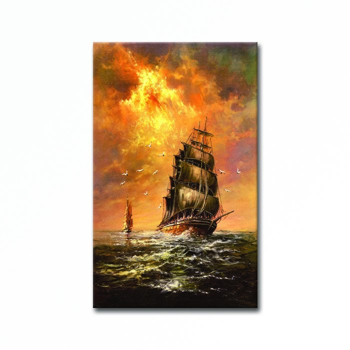 Embossed Ship Painting
