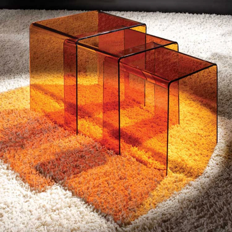 Tiger Plexiglass Nesting Table