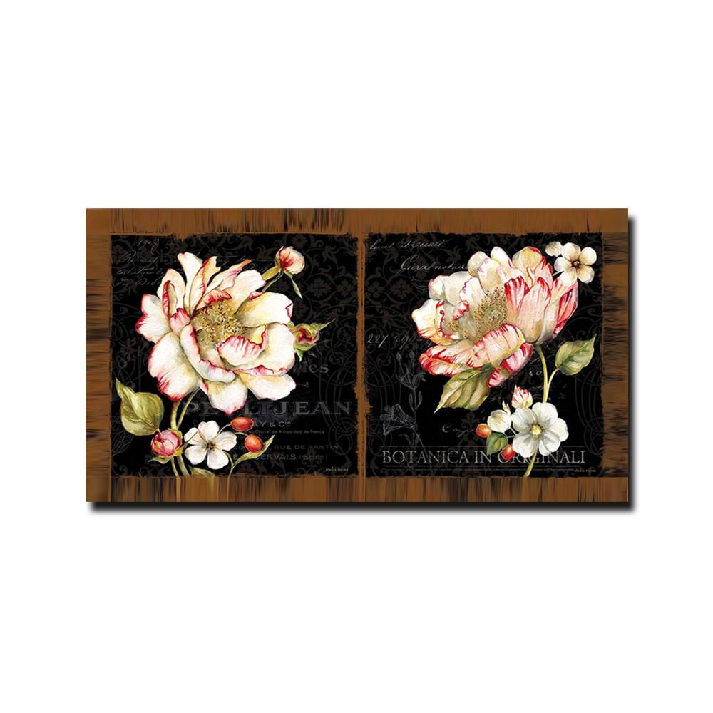 Embossed White Flowers Painting
