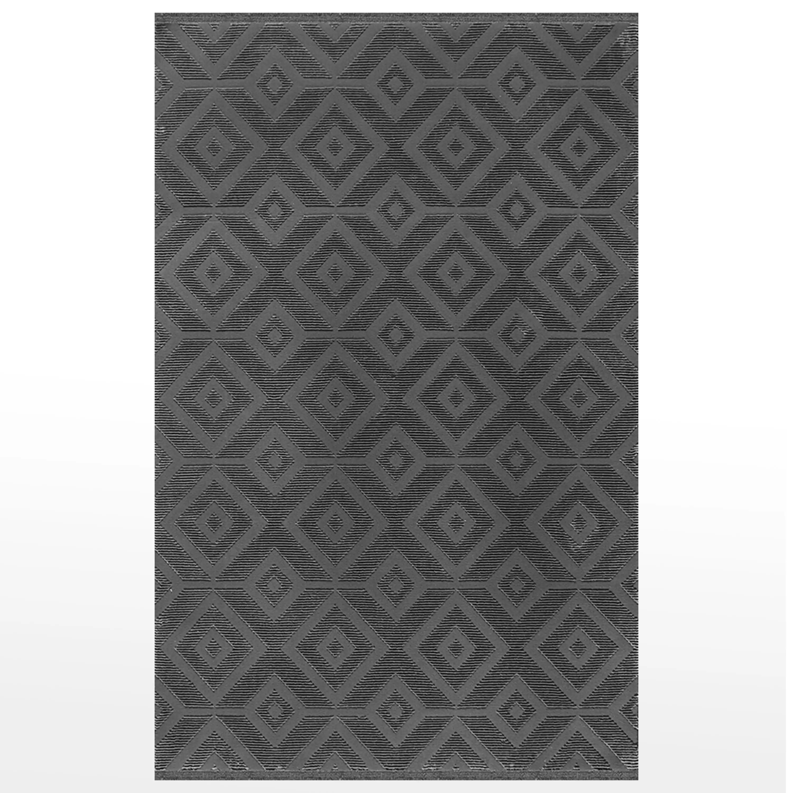 Dinarsu Style 63374 96 Anthracite Modern Carpet