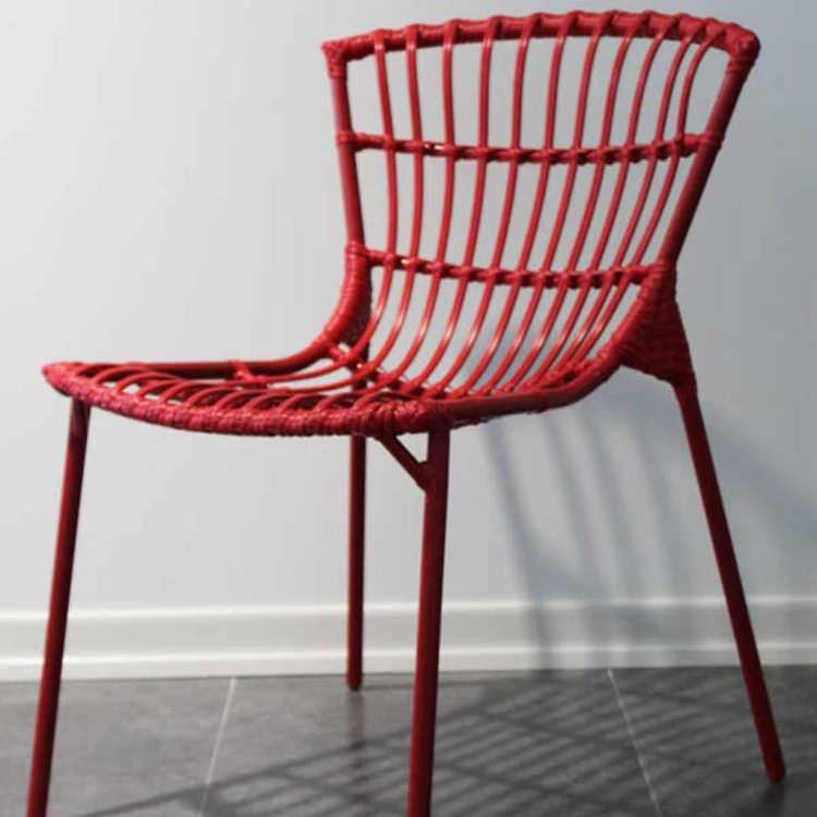 Fera Rattan Chair Red