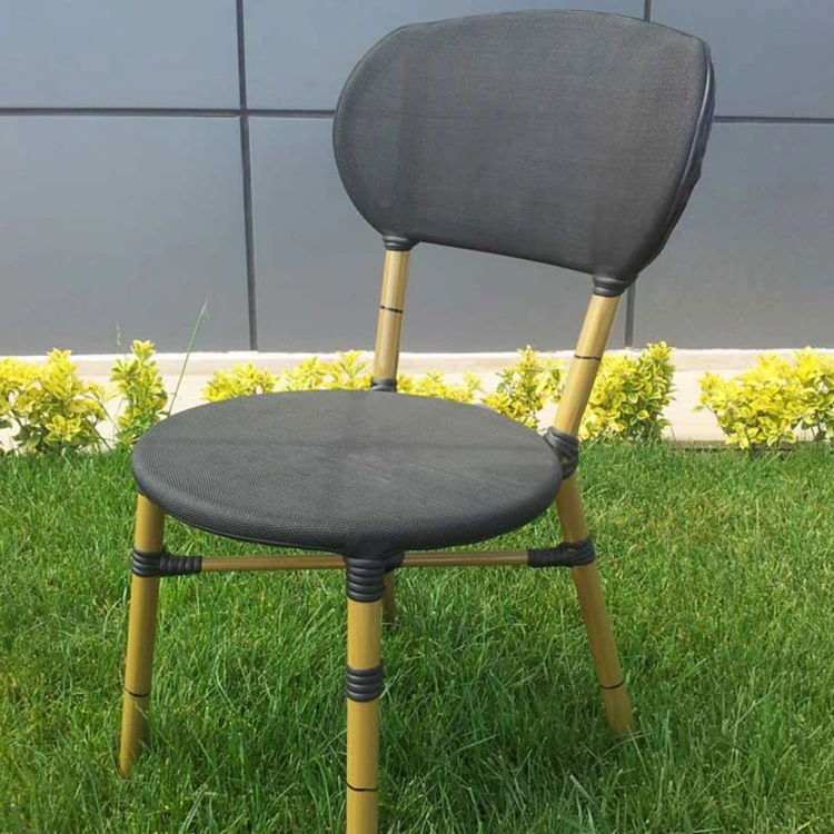 Sechman bamboo look rattan chair smoked
