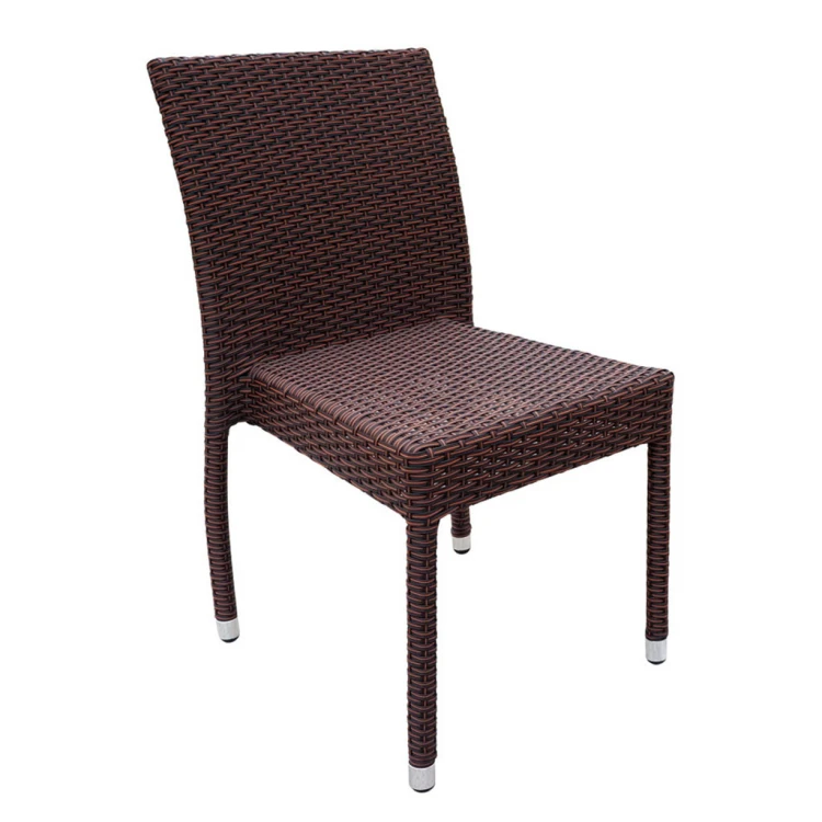 Golden Rattan Chair Without Arms