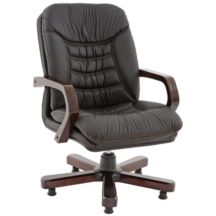 Phantom Wooden Leg Swivel Guest Chair