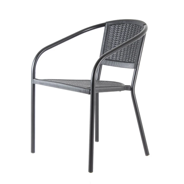 Behamo PP Metal Pipe Leg Chair Black