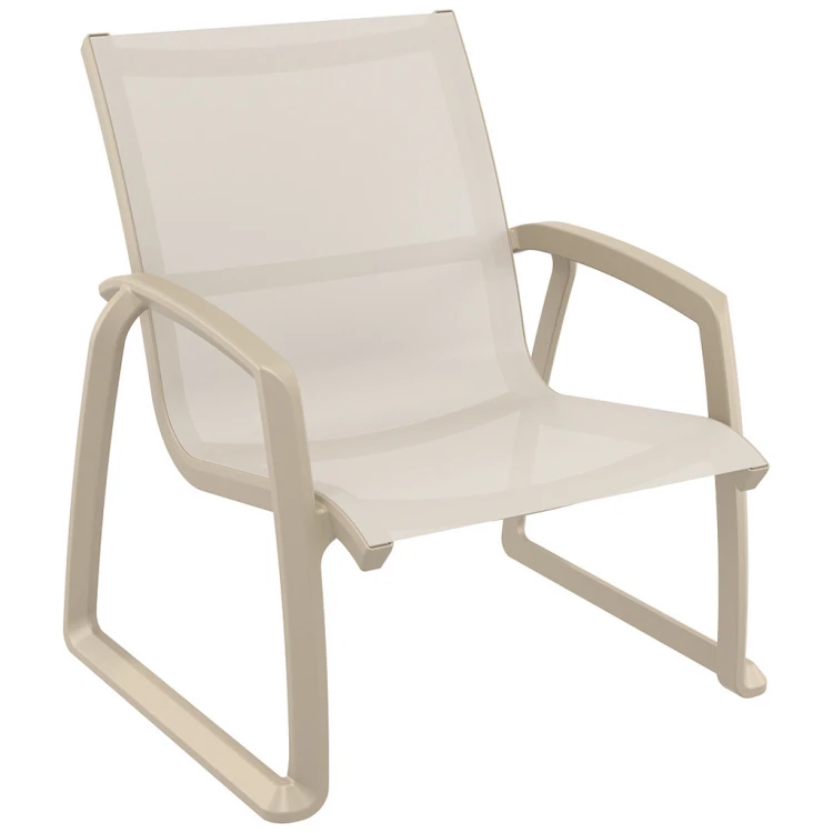 Skay Rattan Chair with Arms Sand Grey