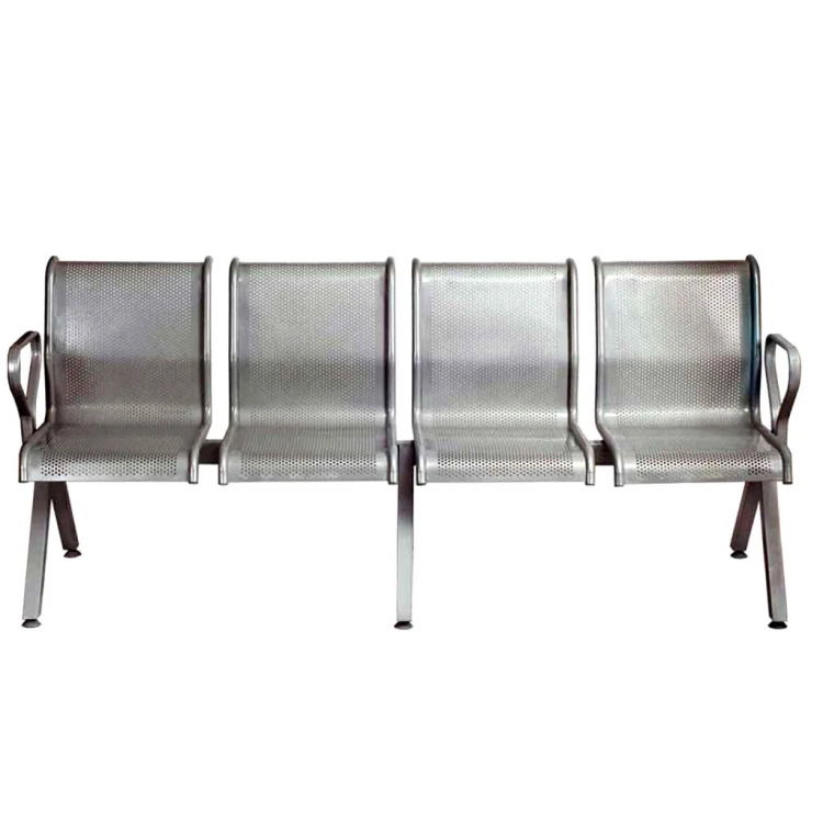 Quadruple Waiting Chair Hair Upholstery