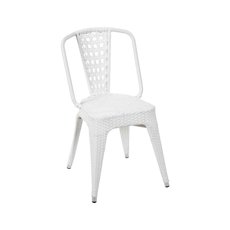 Tolix White Rattan Chair