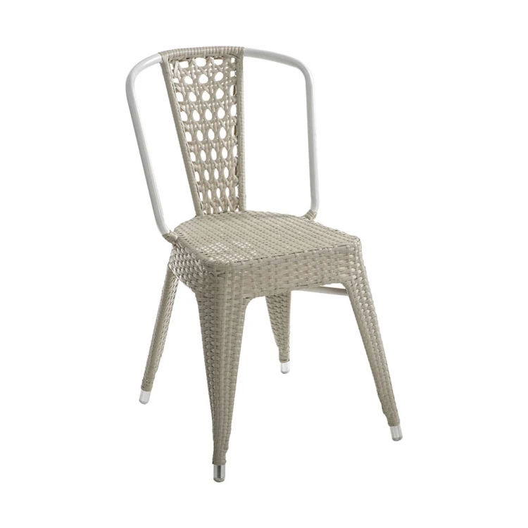 Tolix Cream Rattan Chair