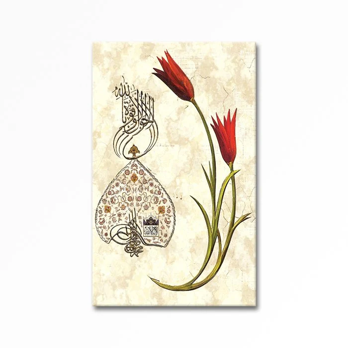 Embossed Tulip Painting