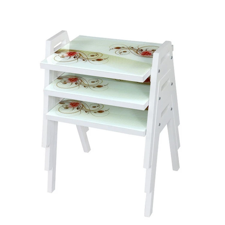 Nora Glass Tray Nesting Table 001