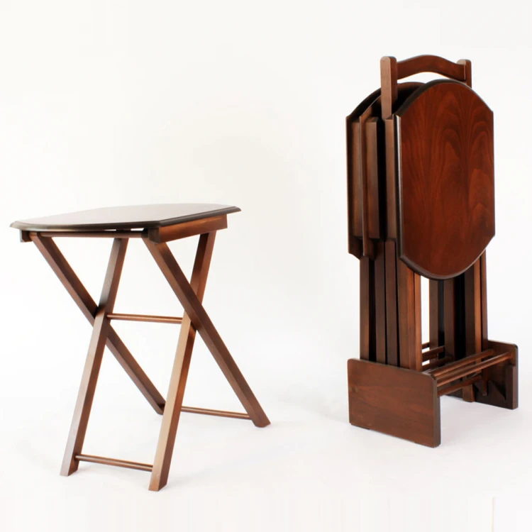 Folding Type Wooden Nesting Table