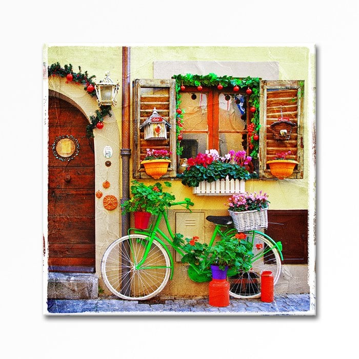 Embossed Bicycle Painting