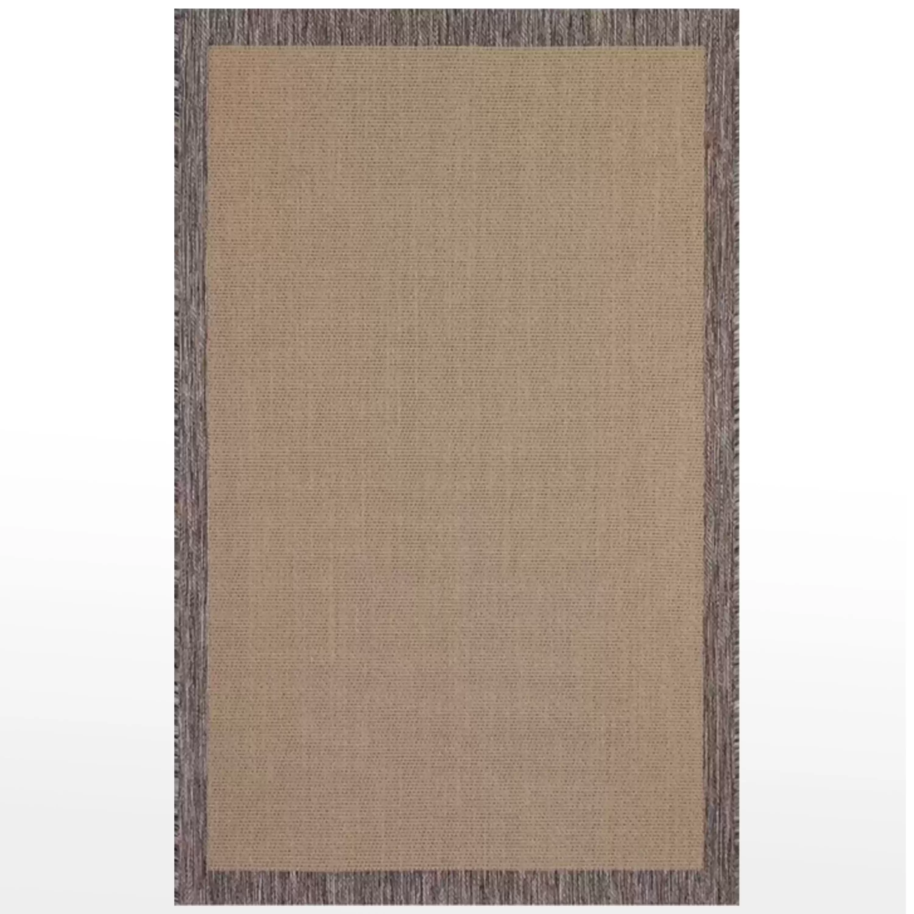 S-9709 Jute Sisal Beige Brown Decorative Carpet
