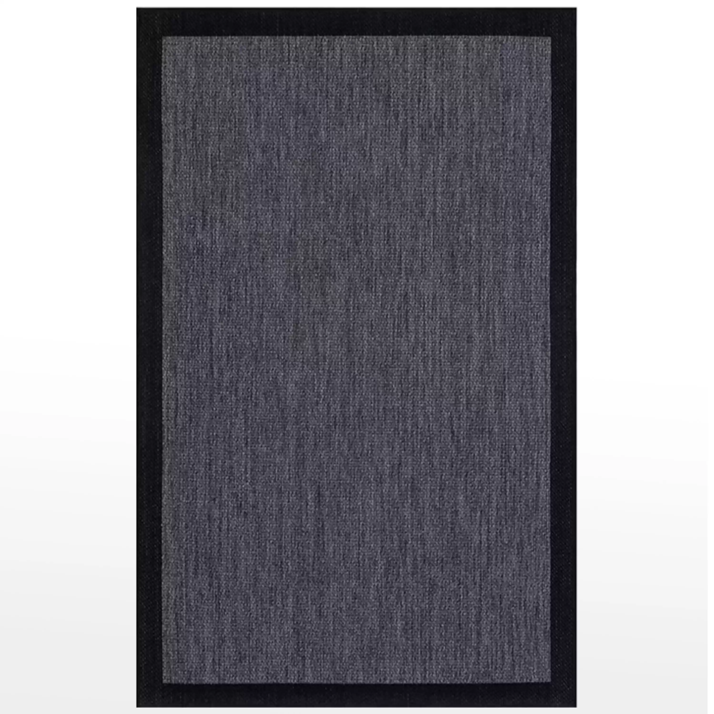 S-9714 Jute Sisal Smoke Black Decorative Carpet