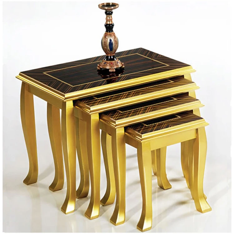 Cairo Gold Gilded Nesting Table