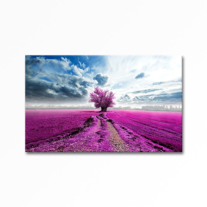 Embossed Lavender Garden Painting