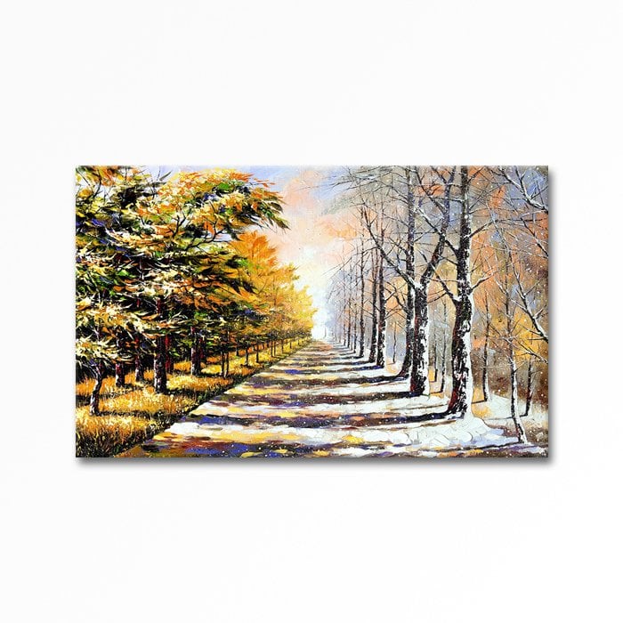 Embossed Forest Painting