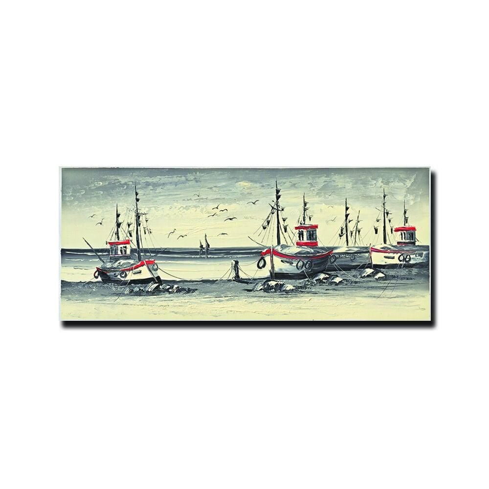 Relief Painting, Boats