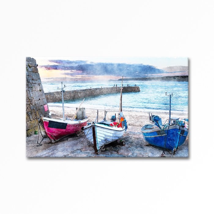 Relief Boats Painting