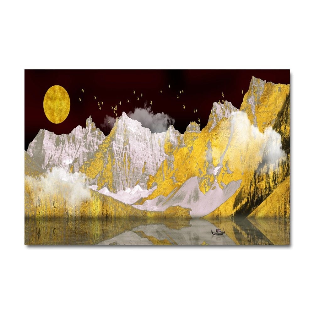 Relief Painting, Full Moon