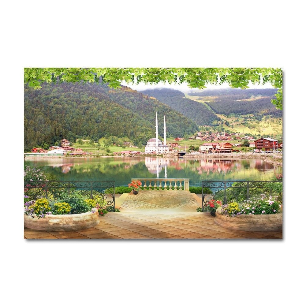 Embossed Lake Painting