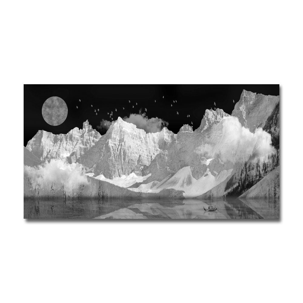 Relief Painting, Full Moon
