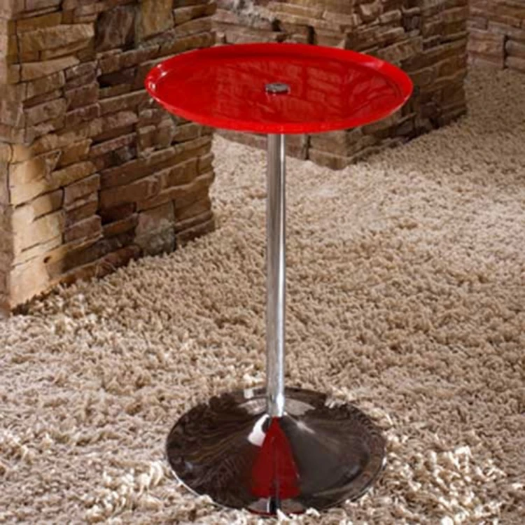 Finike Round Plexiglass Side Table