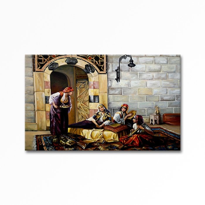 Embossed Oriental Painting