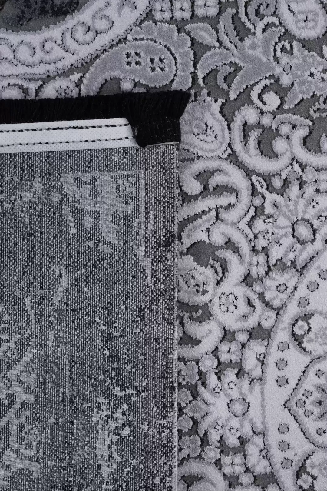 Royal Nero NO01B Viscose Acrylic Living Room Carpet - Image 4