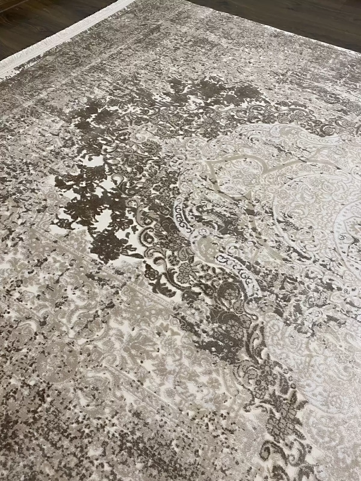 Royal Nero NO01E Viscose Acrylic Living Room Carpet - Image 6