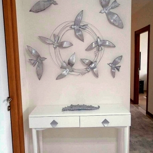 BIRDS PANEL 9 SILVER