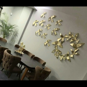 BIRDS PANEL 19 LU GOLD