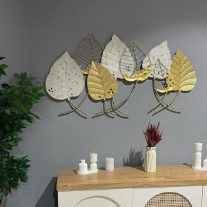 DECORATIVE METAL GOLD LEAVES