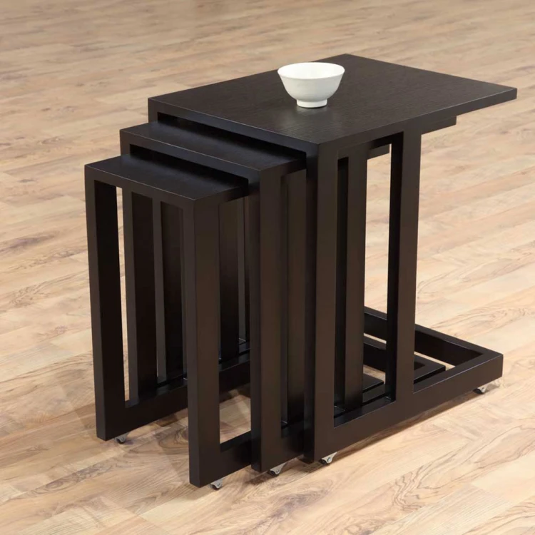 Pinus Nesting Table Wenge Triple Nesting Table