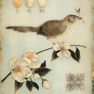 Bird on Branch Painting