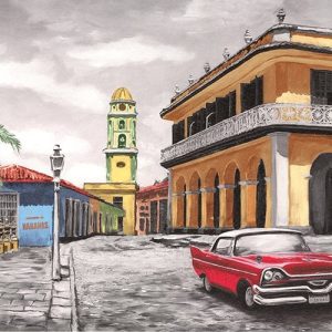 Red Car Painting