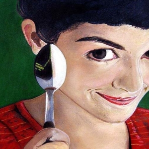 Amelie (Authorey Tautou) Painting