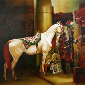 Horse Ottoman Painting