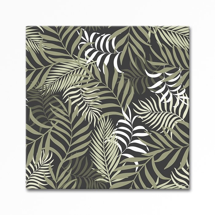 Embossed Table, Topical Leaves