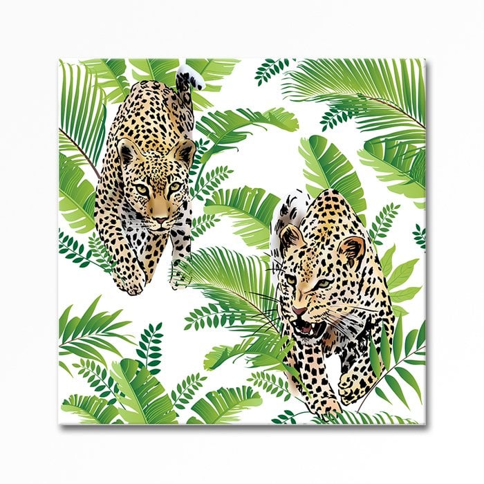 Embossed Painting, Leopards