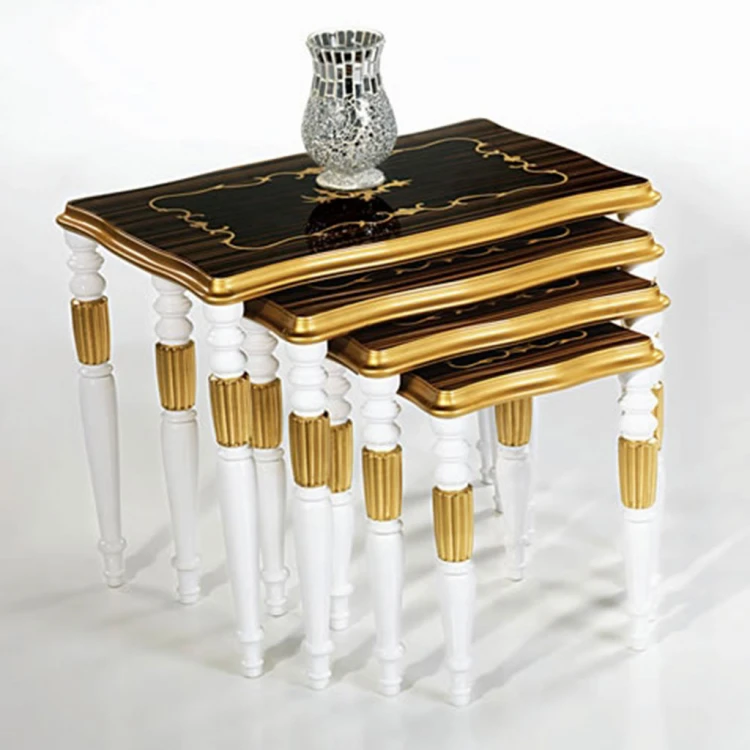 Motala Avantgarde Gilded Nesting Table
