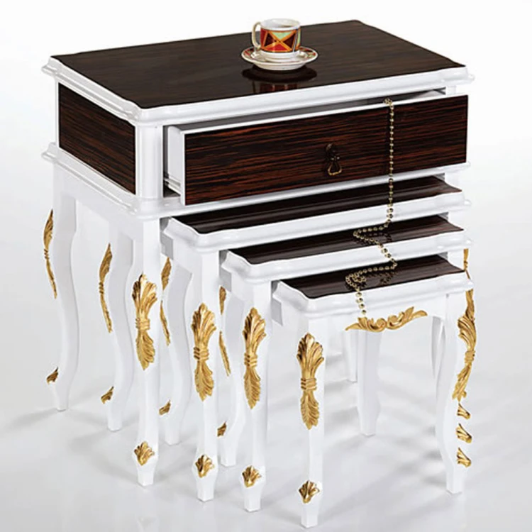 Geneva Gold Gilded Nesting Table