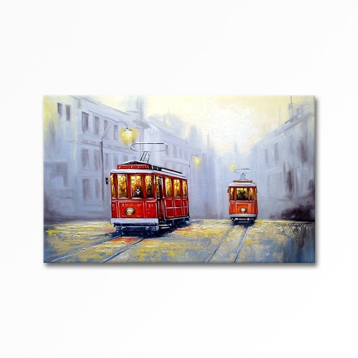 Oil Painting Train